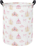 Baby Laundry Hamper kids laundry Basket Waterproof Storage Bin for Bedroom Toy Clothes Organizer Basket Woodland Animals Room Décor(Princess Castle)