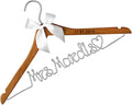 Wood Wedding Hangers-Lser Engraved Custom Personalized Bridal Dress Hanger Gifts for Bride Mother of The Bride's Gifts Gifts for Groom
