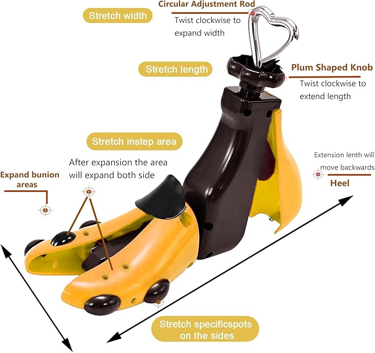 Shoe Stretcher Men Women Boot Stretcher Adjustable Width and Length Widener Expander Men Wide Feet Shoe Stretcher