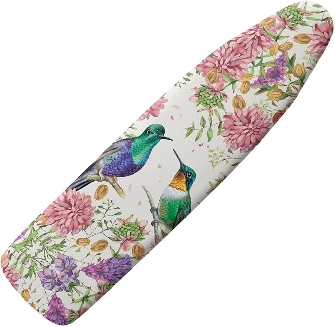 Flashideas Hummingbird Print Ironing Board Cover Durable Thick Table Top Ironing Board Cover Ventilate Iron Board Cover and Pad Ironing Accessories 54x15 inches