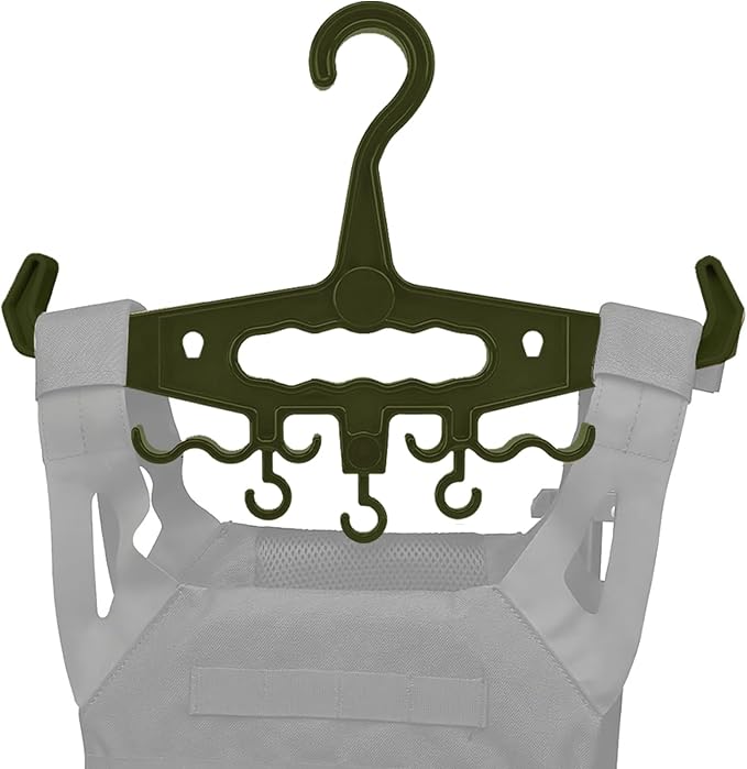 YOZWOO Gear Hanger Heavy Duty Standard Hanger Load Capacity Durable High Impact Resin for Body Armor Utility Police Military Gear Scuba Survival Equipment (Upgraded Green)