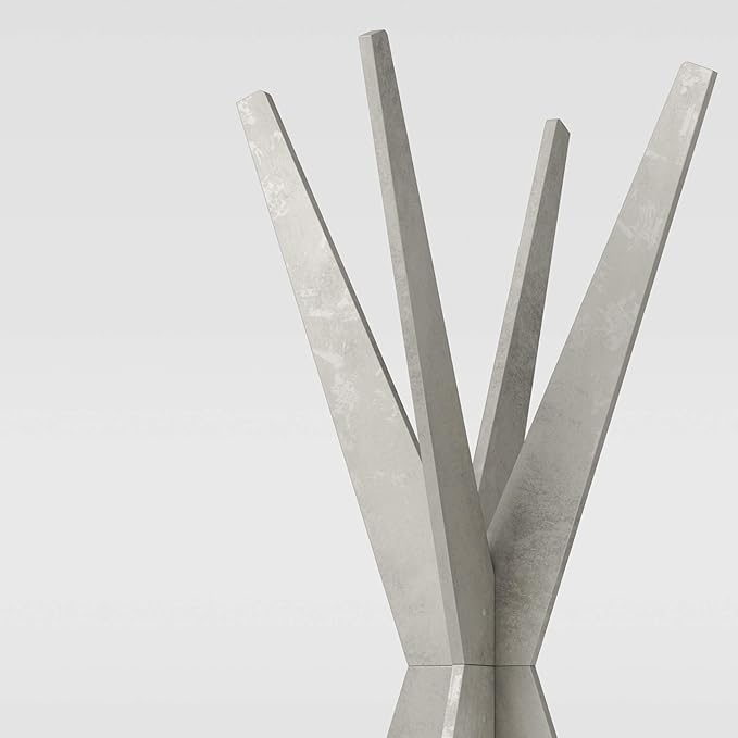 Mobili Fiver, Coat stand, Emma, Concrete Effect, Grey, Made In Italy