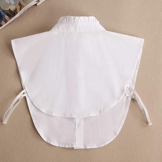 YAKEF Lady Half-Shirt Blouse Detachable Lace Chiffon Fake Collars Dicky Collar Faux Collar