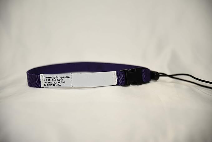 Laundry Loop with Sock Snare, Premium Purple Laundering Strap