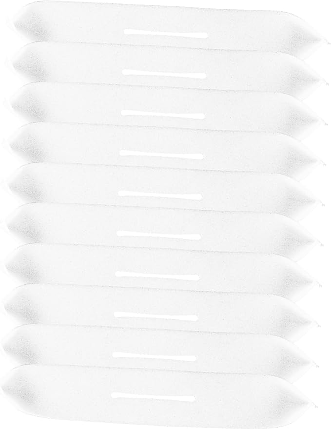 DOITOOL 100 Pcs Hanger Sponge Hangers Covers Garment Protection Strips Clothes Hanger Grip Wall Hangers for Clothes Clothing Hanger Protector White Foam Strip Non-Slip