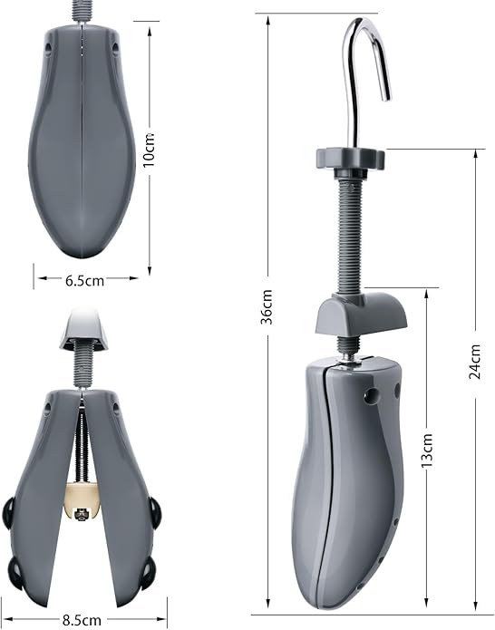 JJDPARTS Shoe Stretcher, Pair 4-Way Shoe Expander Widener Shoe Tree Extender for Women Men