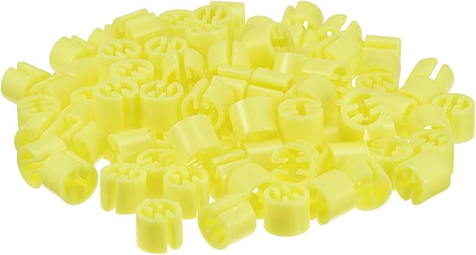 MECCANIXITY Clothes Hanger Marker Blank Fit 3.5mm Rod for Garment Color Coding Yellow Count 300