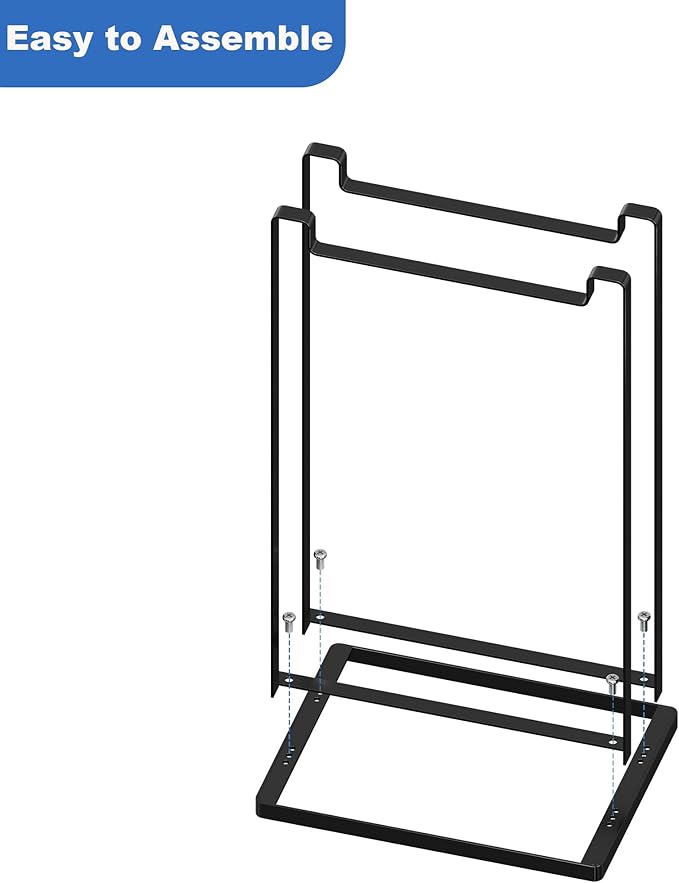 Thipoten Hanger Organizer, Adjustable metal Hanger Stacker for adults and children, Holding up to 55 velvet/wire/plastic hangers, Perfect Space Saver for Closet Laundry Room (Black)