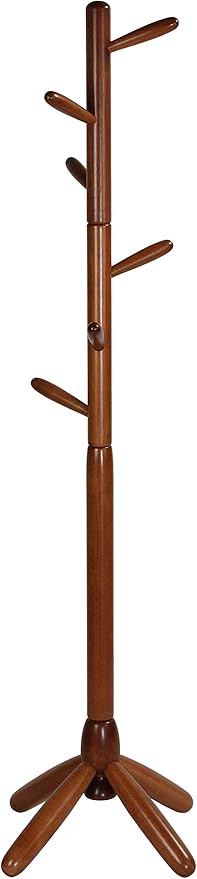 Cortesi Home Chandler Wooden Coat Rack, Oak