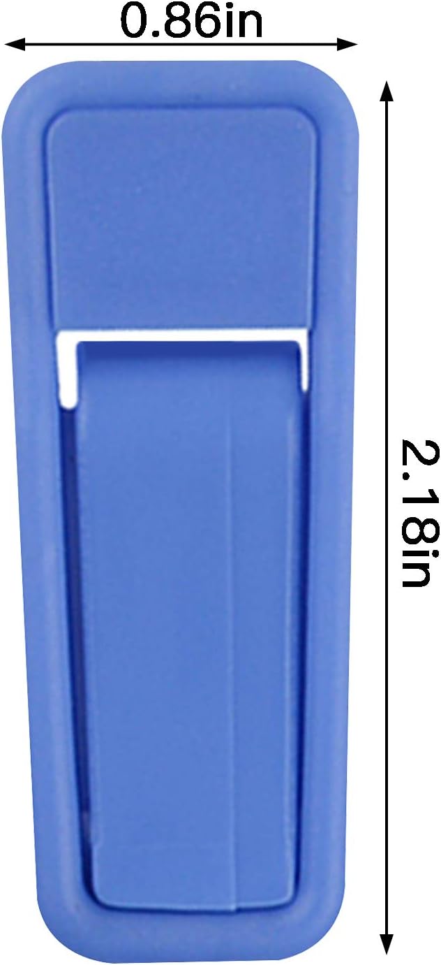 Premium Heavy Duty ABS Plastic Slim-line Hanger Set of Finger Clips for Velvet Hangers - 20 Pack (Blue)