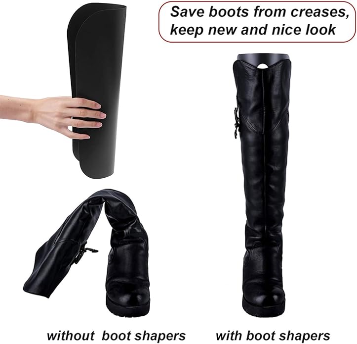 YMKWZBoot Shaper Shape Form Inserts Tall Boot Support Reusable Boot Stand Holder Inserts Pads Boot Tree Shaft for Men Women