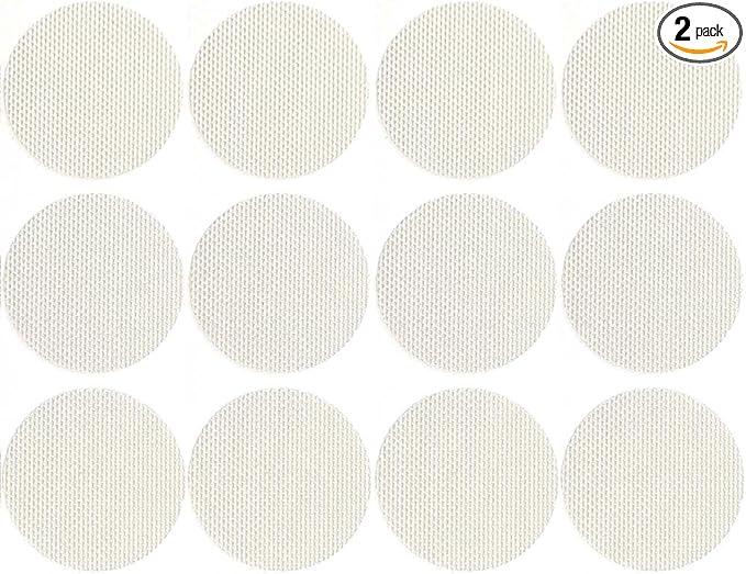 Circle Shape Shoe Hole Prevention Repair Patches/Inserts for 12 Holes (Beige)