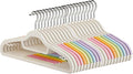 Ergocar Plastic Hanger Rainbow Anti -Slip Non -Traceless Hanger Saves Space Hanger Heavy Colored Hanger Suitable for Shirts, Dress, Gravita Hanger, Durable Versatile Color Clothes Hanger
