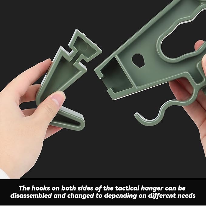 Upgrade Super Heavy Duty Hangers for Tactical Gear, Portable Tactical Gear Police Gear Backpack Organizer for CS Tactical Training Outdoor