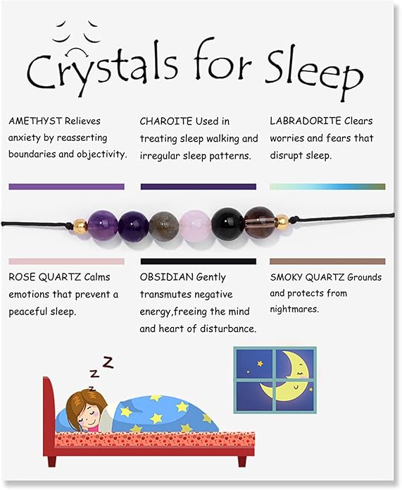 Caiyao Chakra Crystal Tiger Eye Bead Bracelet with Wish Card for Women Adjustable Spiritual Stone Braide String Bracelet Yoga Meditation Jewelry Gift