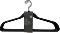10 Pack Anti-Slip Rubber Coated Hangers, Space Saving, Durable, Gentle, Clothes, Black Hangers for Closet, Non-Slip, Heavy Duty, Velvet, Coats, Pants, Wardrobe Essentials, Holiday