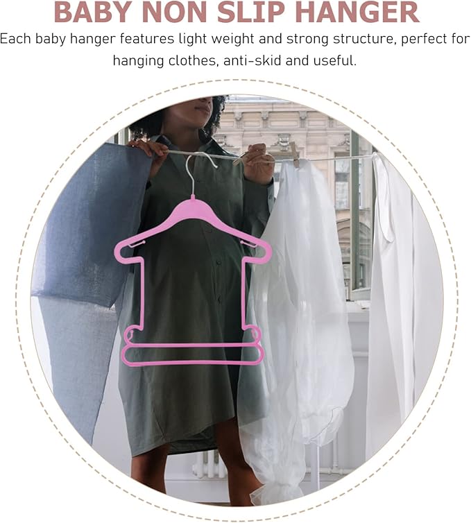 10 Pcs Children's Suit Hanger Kids Hangers Kids Clothes Plastic Hangers Plastic Baby Clothes Toddler Toddler Clothes Baby for Closet Infant
