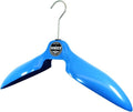Parka Coat Hanger 'Shoulder Saver' by BAKER HANGER - USA Made - 6 Inch Swivel Hook (Blue)