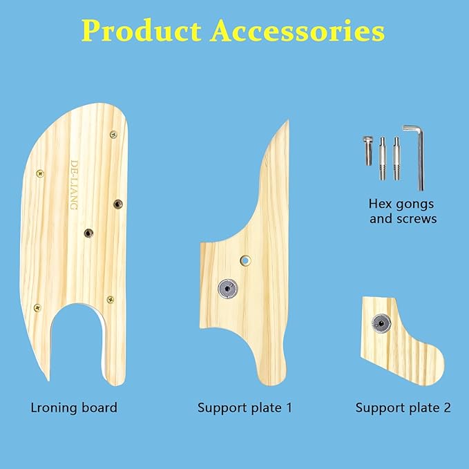 Tailors Board with Pine Wood Base, Cotton Cover Tailors Point Press Clapper - Protects Garments, Multi Pressing Board for Anywhere You Want - Seams, Collars, Cuffs, Points, Hems, Pocket