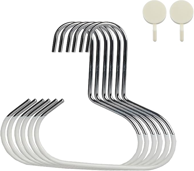 Durable Steel Hangers: Maximize Closet Space with Versatile Storage, Hat Organizer, Stainless Hat Hanger, Multifunctional Steel Hangers for Hats, Scarves, Belts, Ties, Bra, Anti-Slip (24, Grey)