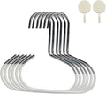 Durable Steel Hangers: Maximize Closet Space with Versatile Storage, Hat Organizer, Stainless Hat Hanger, Multifunctional Steel Hangers for Hats, Scarves, Belts, Ties, Bra, Anti-Slip (18, Grey)