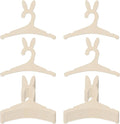 20 Pack Wooden Bunny Ears Newborn Baby Girl Boy Hangers for Nursery, 9 Inch Kids Toddlers Children Infant Hangers for Baby Shower Crate Closet Clothing Storage