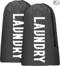 Laundry Bag, Travel Laundry Bag Machine Washable Dirty Clothes Organizer, Large Enough to Hold 4 Loads of Laundry, Easy Fit a Laundry Hamper or Basket (Gray, 24" x 36")