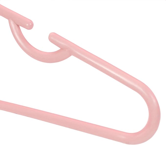 HANGERWORLD Toddler Hangers for Baby Nursery and Children's Closet Clothes Storage (10 Pack, Pink)