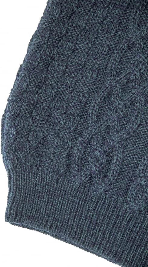 Aran Crafts Basket Stitch Crew Neck Sweater (100% Wool)