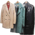 40Pcs Clear Plastic Dry Cleaning Garment Bags Can be Hung Transparent Clothing Dust Cover.