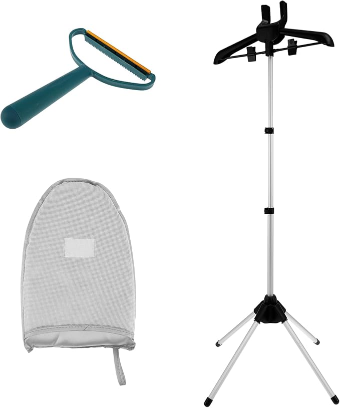 Steamer Stand for Clothes, Steamer Rack for Clothes, Steam Iron Stand, Height Adjustable Garment Steamer Rack, Handheld Garment Hanger for Steaming Clothes, Steamer Hanger Stand for Pants Jeans Skirt