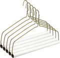5 Sets Dry Cleaner Hangers 18" Drapery Hanger and Tubes Tablecloth Hangers Blanket Hanger Drapery with Strong 10.5 Gauge Wire for Heavy Items