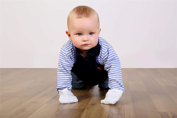 ScratchSleeves | Little Boys' Stay-On Scratch Mitts | Stripes