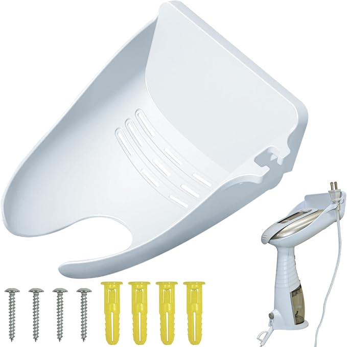 Ironing Board Hanger Wall Mount for Clothes for Conair Handheld Garment Steamer，for Laundry Rooms Storage Organizer,Garment Steamer Stand Compatible with Conair GS59X、GS59B Models (Black)