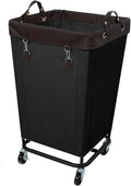 160L Laundry Hamper Sorter with Wheels, Extra Large Laundry Basket Heavy-Duty Rolling Cart with Removable Bags, Laundry Cart for Hotel and Home, Black