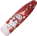 Snowman 15x54 Ironing Board Cover and Pad Elastic Edge Applicable Standard Size Iron Board Cover, Stain Resistant Ironing Mat Home Ironing Accessories