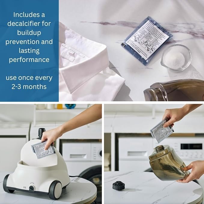 SALAV GS18-DJ/120 White Performance Series Garment Steamer with Folding Hanger (Renewed)