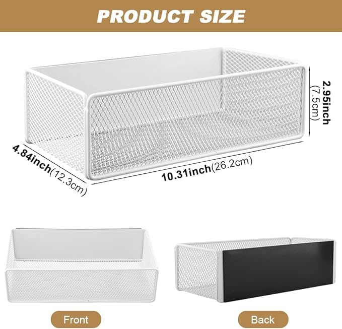 Magnetic Shelf for Washing Machine, Washer Dryer Shelf, Magnetic Lint Bin for Laundry Room, Spice Rack, 11lb Capacity basket for Washer/Dryer, Fridge & Small Spaces