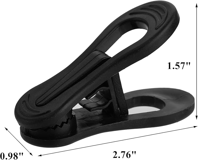 Yopay 50 Pieces Hanger Clips for Hangers, Strong Pinch Easily Clip on Clothing Pants, Multi-Purpose Kids Plastic Finger Clips for Home, Office, Travel, Crafts