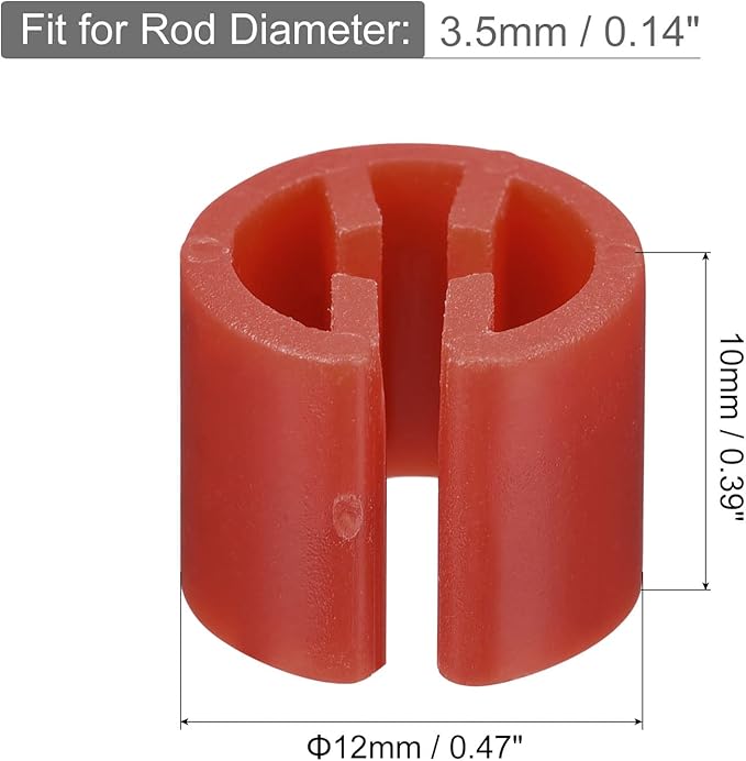 MECCANIXITY Clothes Hanger Marker Blank Fit 3.5mm Rod for Garment Color Coding 8 Color Count 200