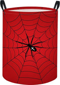 Baby Laundry Basket Baby Nursery Hamper Kids Laundry Basket Toy Storage Bin for Boys Room Decor Gift Baskets for Bedroom Bathroom(Spider Web)