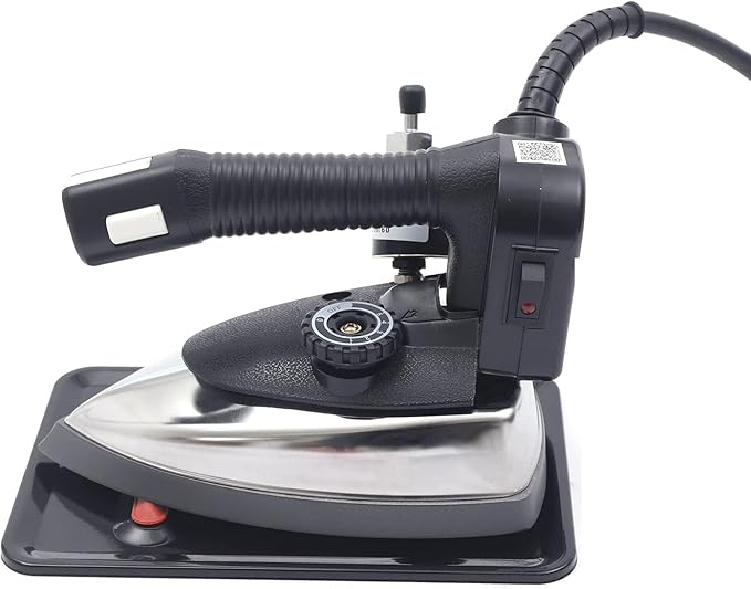 1200w Industrial Clothing Iron 5-Speed Regulation 140~428℉, Professional Steam Iron for Clothes with 0.79gal Water Tank, Suitable for Clothing Shops, Dry Cleaners, Hotels and Garment Factories