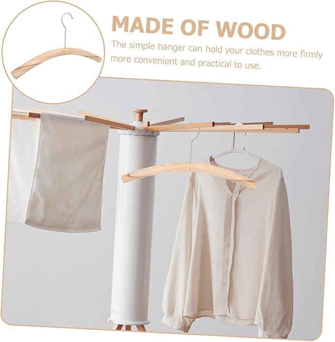 ABOOFAN 3pcs Wooden Hanger Coat Hangers Simple Clothes Wood Suit s Driftwood Hotel Clothes Birch Logs for Decoration Multi Scarf Rack Skirt