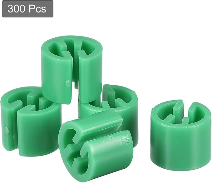 MECCANIXITY Clothes Hanger Marker Blank Fit 3.5mm Rod for Garment Color Coding Green Count 300