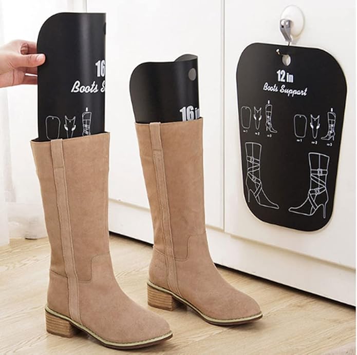 2 Pairs 18 Inch Boot Shaper Form Inserts Breathable Boots Tall Support Shoe Tree Stands Holder for Women and Men
