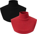 2Pcs Detachable Fake Turtleneck Collar Mock Turtleneck Collar False Half Blouse Collars for Women Men