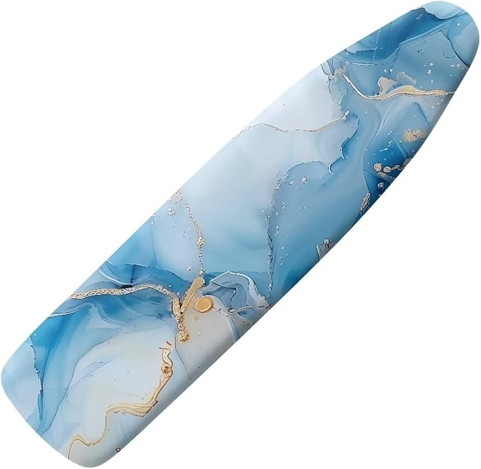 Blue Marble Ironing Board Cover with Hook and Loop Fastener Strap for Extra Wide 15 x 54 Ironing Boards Heat Reflective Durable Iron Board Cover Halloween Spooky Decor