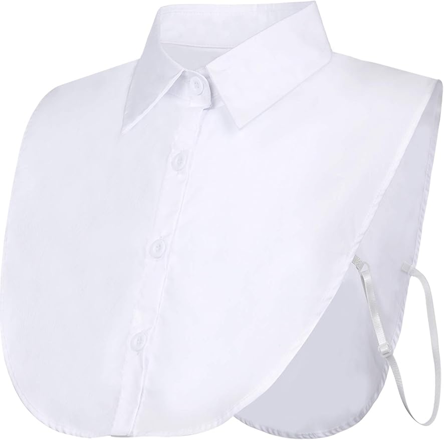 EBOOT Fake Collar Detachable Dickey Blouse Half Shirts for Girls and Women