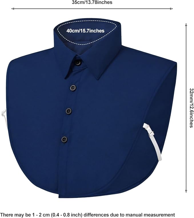 Fake Collar for Women, Detachable False Pointed Faux Shirt Collars for Office Casual Formal Outfits Graduation Daily