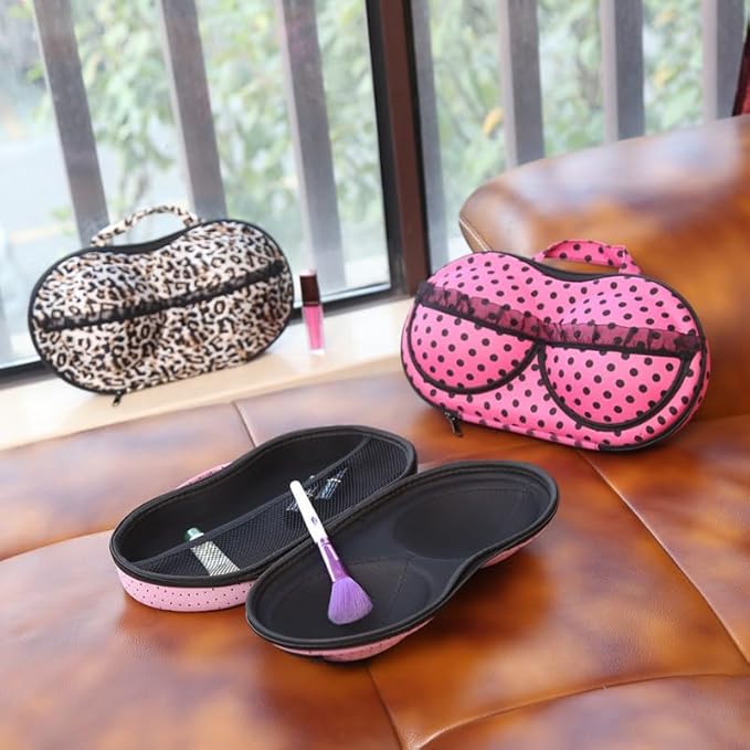 Travel Home Organizer Zip Bag Case Portable Bra Storage Bag Waterproof Bra and Underwear (zebra-stripe)
